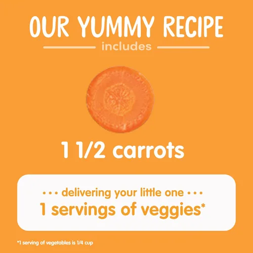 Vista 4 de Happy Baby Alimento orgánico para bebés de zanahorias etapa 1, 4 onzas
