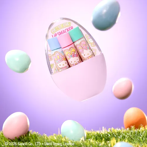 Vista 3 de Trío de bálsamo labial de huevo de Pascua Hello Kitty