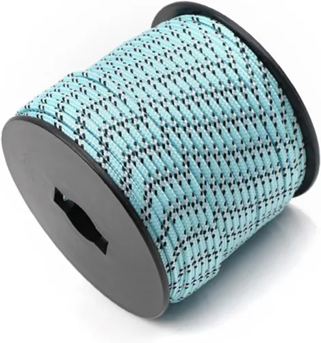 Vista 19 de Cuerda de nailon trenzada sólida de 1/8 pulgadas (3mm) de 164 pies, 5 hebras, paracord, cuerda delgada para manualidades, multiusos, resistente a