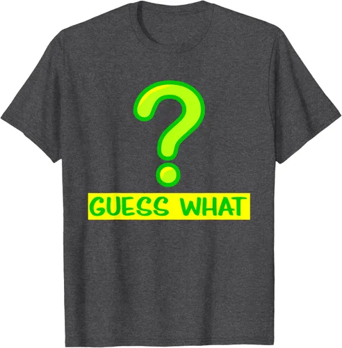 Vista 25 de Question Mark playera Guess What playera, hombre XL, Púrpura
