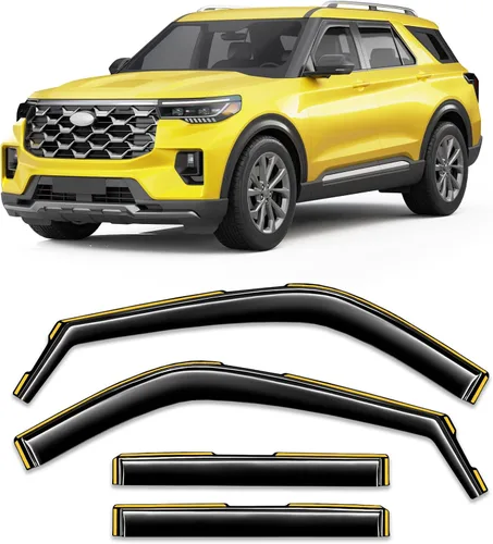 Vista 10 de Viseras de ventana en canal Protectores de lluvia para Jeep Wrangler JK