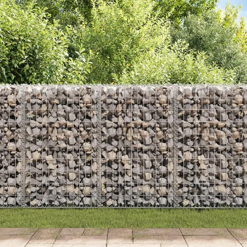 Vista 8 de vidaXL Gabion Wall con Cubiertas Acero Galvanizado 39.4"x7.87"x39.4