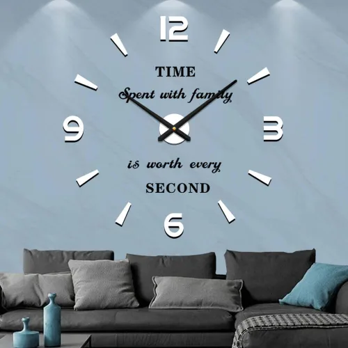 Vista 12 de VANGOLD Reloj de Pared de Gran Tamaño para Decoración de Sala de Estar, Relojes de Pared Decorativos a Pilas (Decoración Dorada del Hogar)