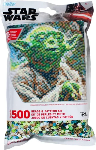 Vista 9 de Perler Juego de manualidades de casco Mandaloriano y sello de Star Wars Fuse Beads, multicolor 1005 piezas