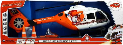 Vista 5 de DICKIE TOYS Helicóptero de rescate SOS ligero y sonoro con cuchillas de rotor móviles, 25
