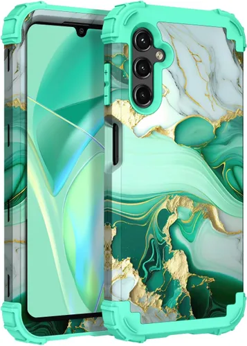Vista 77 de Hocase Funda para Galaxy A37 5G, protección resistente a prueba de golpes, parachoques de goma de silicona suave+funda protectora híbrida
