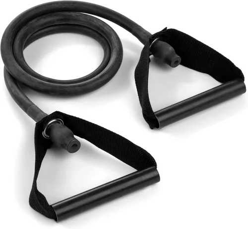 Vista 8 de Champion Sports Bandas de tubo de resistencia XP para hombres y mujeres, resistencia media, color rojo, banda de fitness duradera para entrenamiento