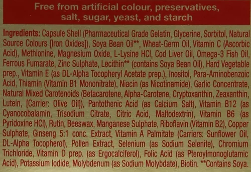 Vista 5 de Omega-H3 Multivitamínico Mineral 30 Cápsulas