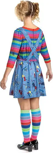 Vista 2 de Disguise Disfraz de chucky de lujo para mujer, Azul