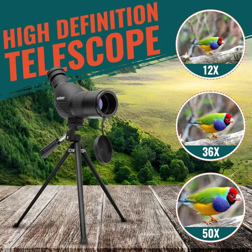 Vista 5 de Telescopio con zoom de alta definición Authentic ROXANT, lente de mente de vidrio con múltiples coberturas + prisma BAK4 Incluye trípode + estuche