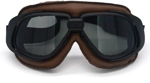 Vista 17 de Gafas vintage retro estilo piloto motocicleta Cruiser Scooter