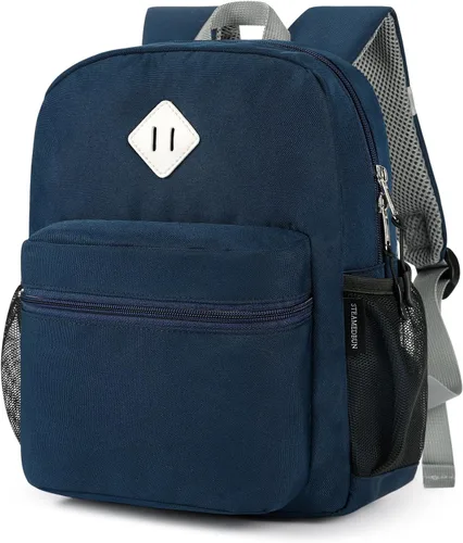 Vista 6 de Mochila para niños pequeños STEAMEDBUN para niños y niñas, mochila escolar para niños pequeños, Negro, 15 pulg., pequeña, Classic