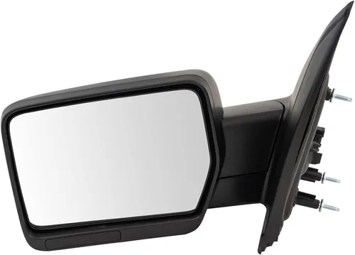Vista 165 de TRQ Espejo plegable con calefacción eléctrica del lado del conductor con indicador de punto ciego pintura a juego negro liso compatible con Kia