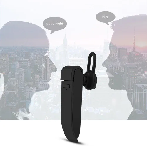 Vista 5 de Traductor de varios idiomas Bluetooth Auricular portátil de negocios 16 idiomas Traducción auricular - Negro