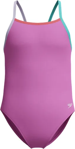 Vista 37 de Speedo Traje de baño de una pieza para niña con tiras finas Azul (Blue Print)
