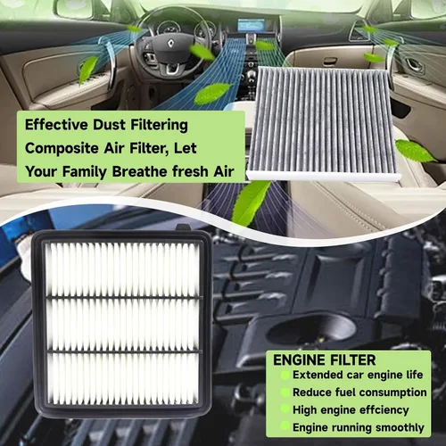 Vista 2 de Kit de filtro de aire del motor y cabina para CR-V CRV 1.5L solo gasolina (2023-2025), Civic 1.5L (2022-2025), no para híbrido, 2.0L, 2.4L