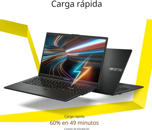 Vista 7 de ASUS Laptop Vivobook Go 15 2023, pantalla FHD de 15.6 pulgadas, procesador AMD Ryzen 5 7520U, 8 GB de RAM, SSD de 512 GB, Windows 11 Home, negro