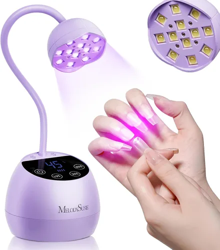 Vista 11 de MelodySusie - Lámpara de uñas de cuello de cisne 360° 2 en 1 S-Pro09M para trabajos de detalle