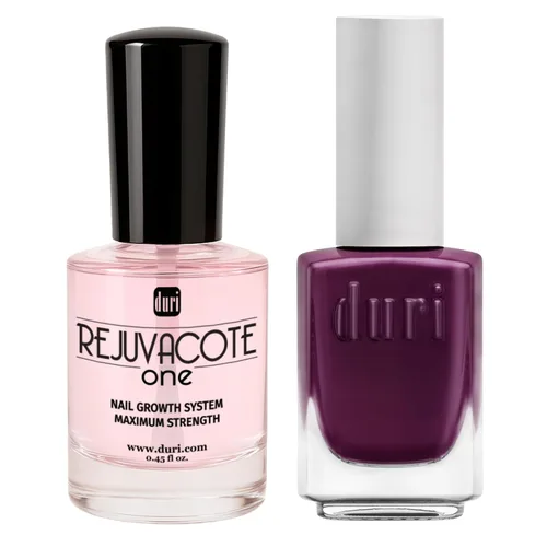 Vista 7 de Duri Rejuvacote - 1 sistema de crecimiento de uñas + paquete de esmalte de uñas 791 Berry Margarita Neon Purple – Fortalecedor de uñas y dúo