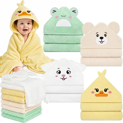Vista 8 de Juego de 12 toallas de baño para bebés y niños pequeños