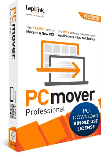 Vista 2 de Laplink PCmover Professional - Move your Applications, Files and Settings from an Old PC to a New PC - Data Transfer Software - 1 Use License