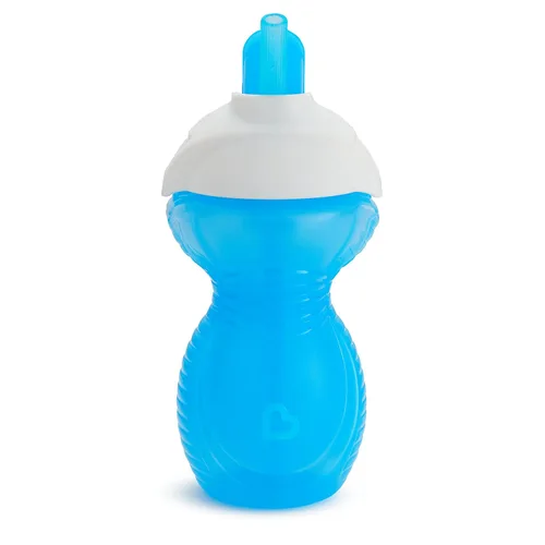 Vista 3 de Munchkin® Click Lock™ - Vaso sorbo con popote para niños pequeños, 9 onzas, paquete de 2, azul/morado