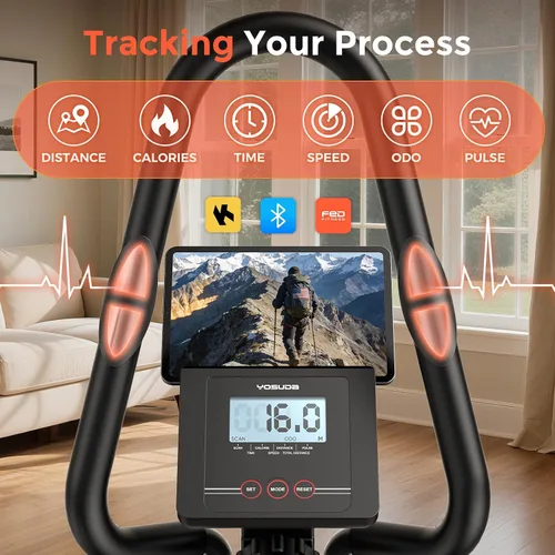 Vista 13 de YOSUDA Elliptical Exercise Machine, Compact Elliptical with 45° Incline