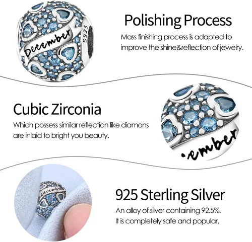 Vista 2 de TINSLO Christmas Theme Charm fits Pandora Bracelets, 925 Sterling Silver Pendant for Women Girls Christmas Gifts for Women Charm for Bracelet and