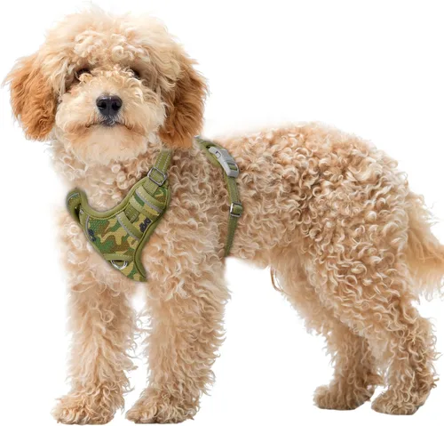Vista 36 de BARKBAY Arnés para Perro Sin Tirones Talla Grande Arnés Reflectante para Perro con Clip Frontal y Asa de Control Fácil para Caminar Entrenar Correr