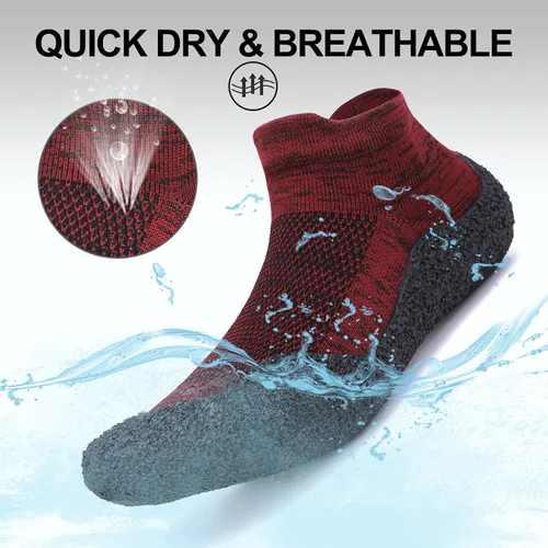 Vista 3 de Copulan Zapatos minimalistas de calcetines descalzos para mujeres y hombres, zapatos de agua ecológicos, multiusos y ultra portátiles, zapatos