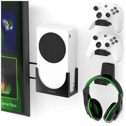 Vista 7 de TotalMount – Wall Mount for Xbox Series S – Holds Xbox Series S on a Wall by Your TV (White Mount)