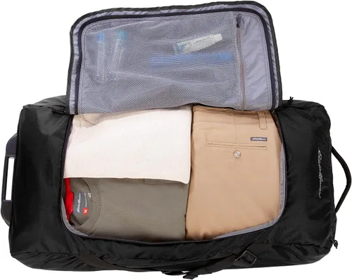 Vista 6 de Eddie Bauer Traverse 32 Rolling Duffel Bag-Made from Ripstop Polyester with Telescoping Handle