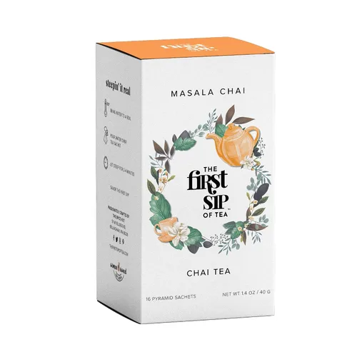 Vista 9 de Five Rivers Chai Tea Bags - Auténtico té negro Chai indio especiado sin azúcar, alto en cafeína, cardamomo, clavo de olor, jengibre, 16 tazas The