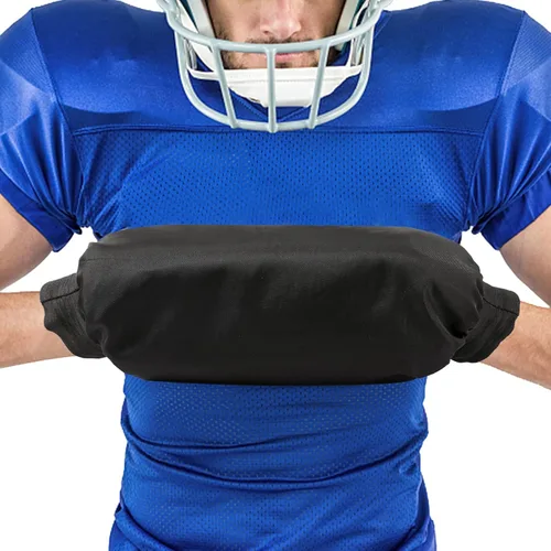 Vista 7 de Calentadores de manos de jugador de fútbol, orejeras de nailon recargables con correa de cintura, ideales para QB, RB, receptores, entrenadores
