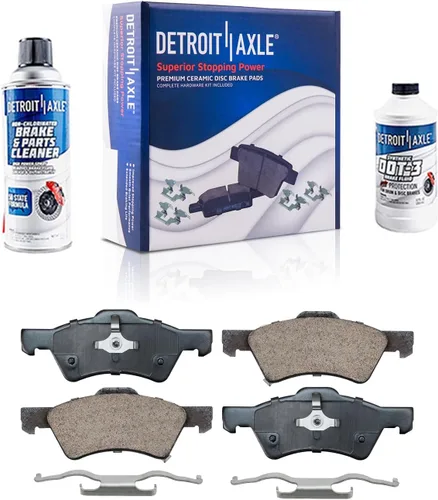 Vista 116 de Detroit Axle - Pastillas de Freno Traseras de Cerámica Izquierda Reemplazo de Pinza para Silverado Sierra Suburban 1500 Tahoe Yukon Escalade ESV EXT