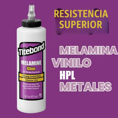 Vista 2 de Titebond Pegamento, melamina, 16 onzas, blanco