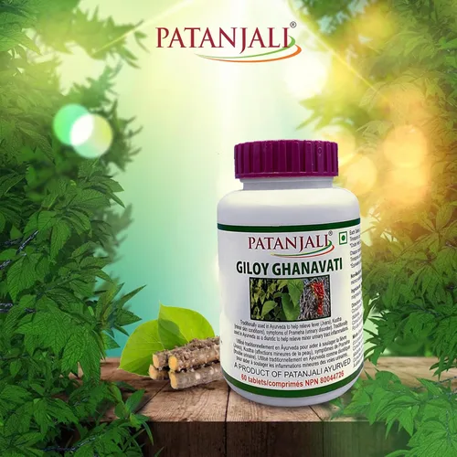 Vista 5 de patanjali Giloy Ghanvati 60 Comprimidos