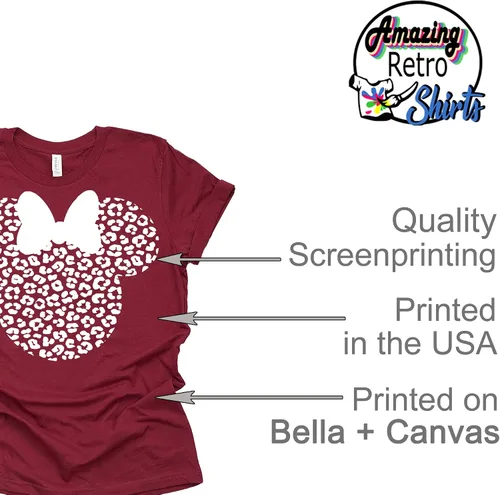 Vista 4 de Camisa de safari de leopardo Minnie Cheetah Animal Kingdom - Manga corta casual