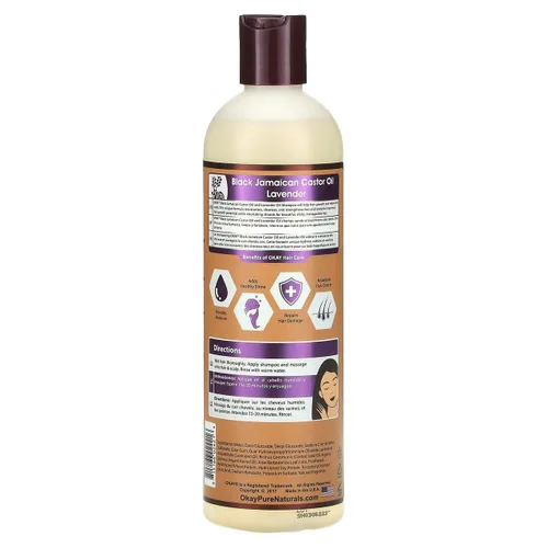 Vista 2 de OKAY Champú Jabón Negro Para Todo Tipo De Cabello Y Texturas