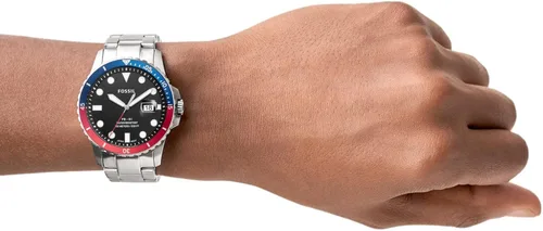 Vista 6 de Fossil - Reloj de cuarzo y acero inoxidable casual FB-01 inspirado en el buceo para hombre