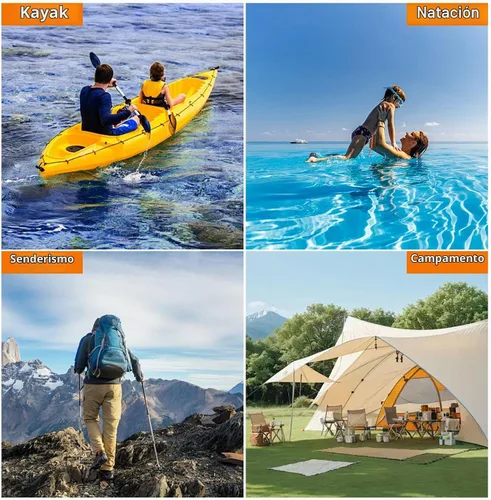 Vista 7 de Bolsa seca, impermeable flotante y ligera, bolsa seca enrollable que mantiene el equipo seco, para kayak, rafting, canotaje, natación, campamento