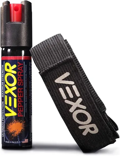 Vista 9 de VEXOR Gas pimienta de defensa personal de fuerza policial 1.45 por ciento de capsaicina - Más picante que otras marcas - Aerosol de seguridad