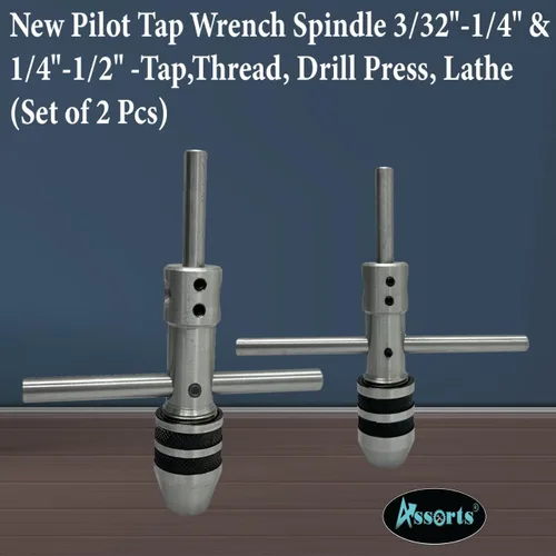Vista 3 de Nuevo eje de llave de grifo piloto 3/32"-1/4" y 1/4"-1/2" - Tap, rosca, prensa de taladro, torno (juego de 2 piezas)