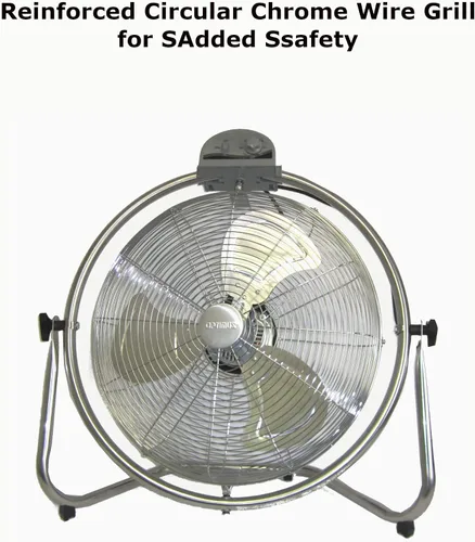 Vista 8 de Optimus F-4208 Ventilador oscilante de alta velocidad de grado industrial de 20