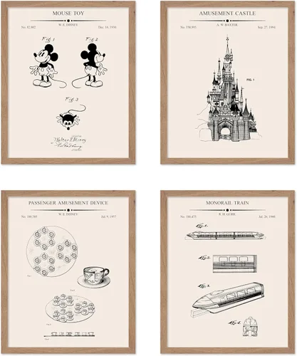 Vista 47 de Poster Master Póster de juguete de construcción de 2 piezas, estampado de patente de bloques de construcción, arte de minifigura, diseño
