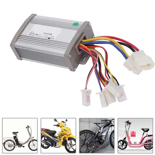 Vista 3 de Controlador de motor de cepillo, controlador de velocidad de cepillo de motor de 24 V 800 W, caja de control profesional de alta potencia, accesorio