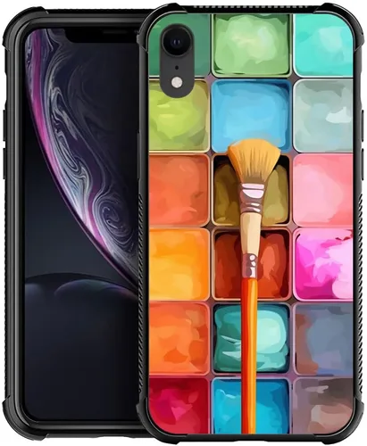 Vista 34 de DJSOK Funda compatible con iPhone XR, H American Eagle Flag con cuatro esquinas, protección a prueba de golpes, TPU suave y patrón de policarbonato