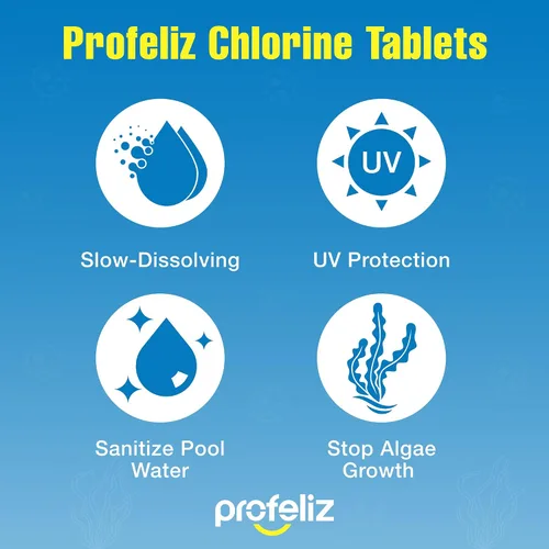 Vista 2 de PROFELIZ Chlorine Tablets 3 Inch for Swimming Pools,20 lbs