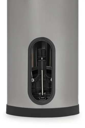 Vista 5 de Contenedor Rubbermaid Commercial Slim Jim, de acero inoxidable, Negro (Black Trim), 1