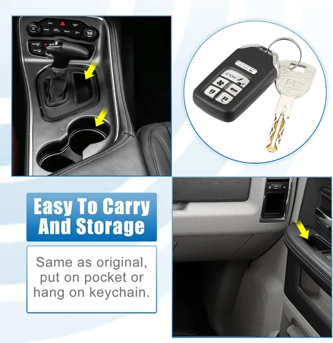 Vista 7 de X AUTOHAUX Llavero de repuesto para automóvil de 6 botones sin llave, control remoto, llavero inteligente de proximidad KR5V2X para Honda Clarity